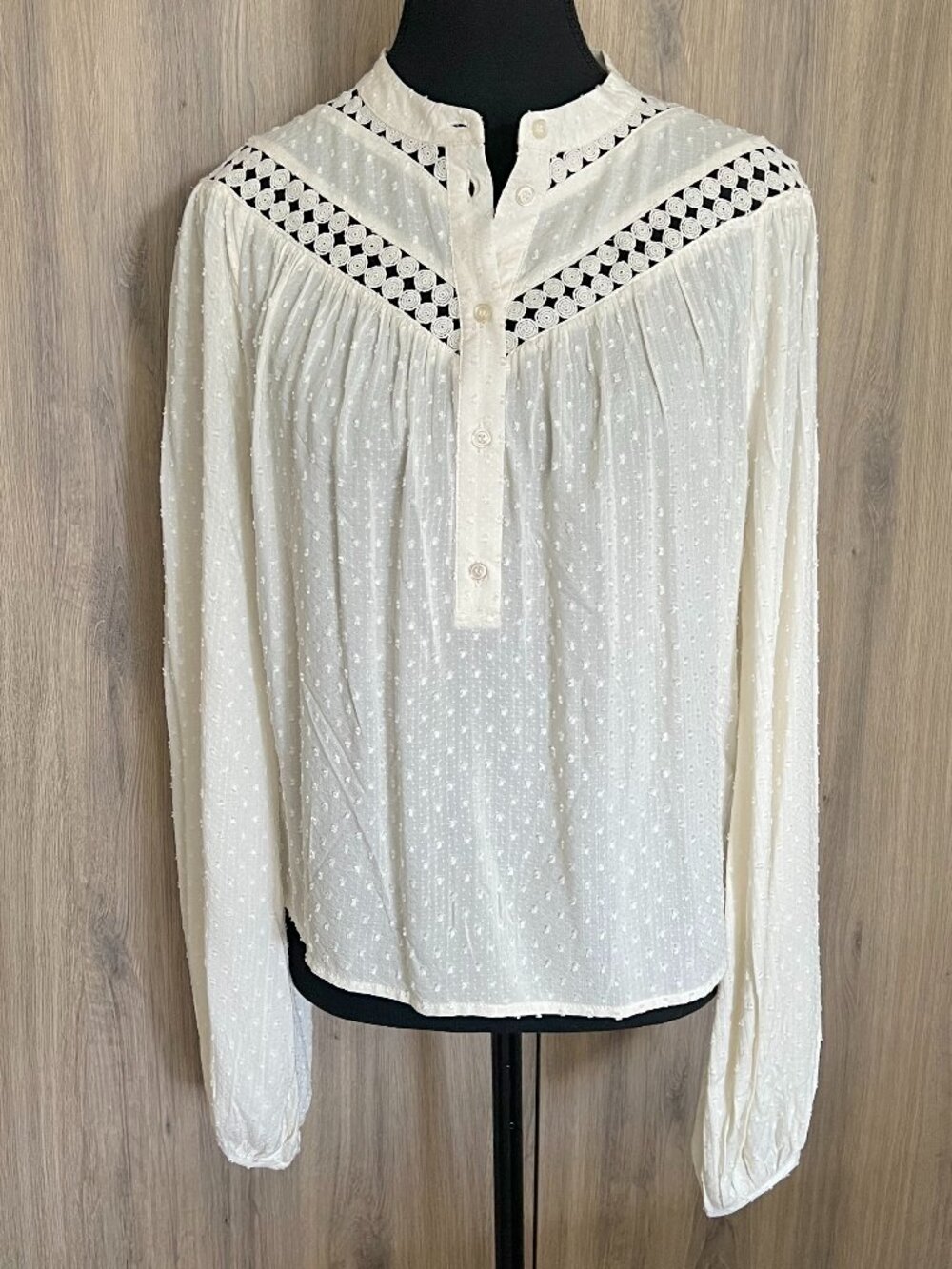 NWT b.young Byhelmine Boho Button-Down Blouse